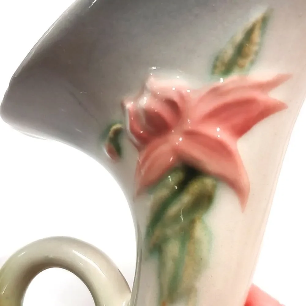 Vintage Hull Woodland Horn of Plenty Pottery Pitcher Vase 1940's